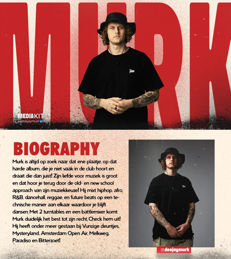 Voorbeeld-EPK met grote titel, foto en biografie